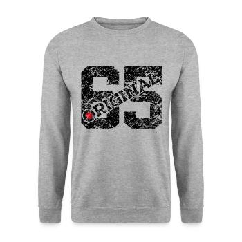 61ST BIRTHDAY 61 YEARS ORIGINAL 1965 - Unisex Sweatshirt - salt & pepper - Front - Alina (178cm) & Michal (187cm)