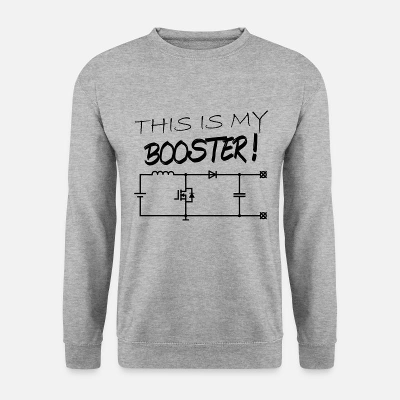 Schematic Booster Electronics Hardware - Unisex Sweatshirt - salt & pepper
