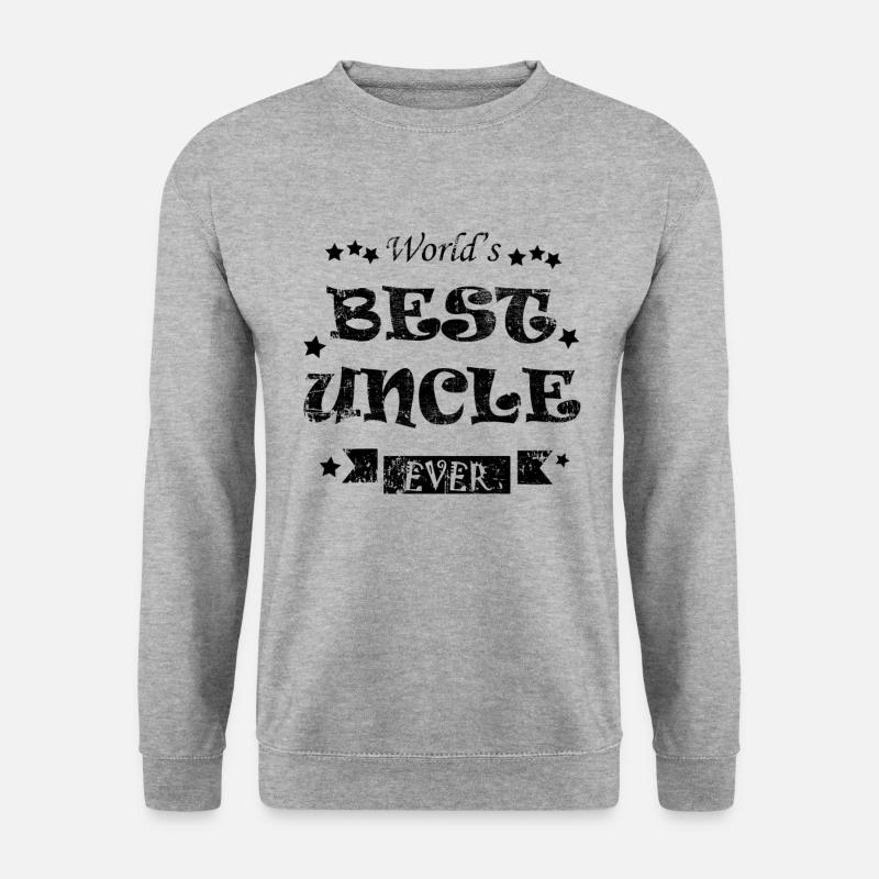 Onkel - Unisex Pullover - Weißgrau meliert