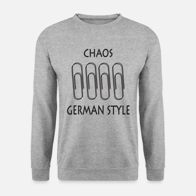 Büro Humor - Unisex Pullover - Weißgrau meliert