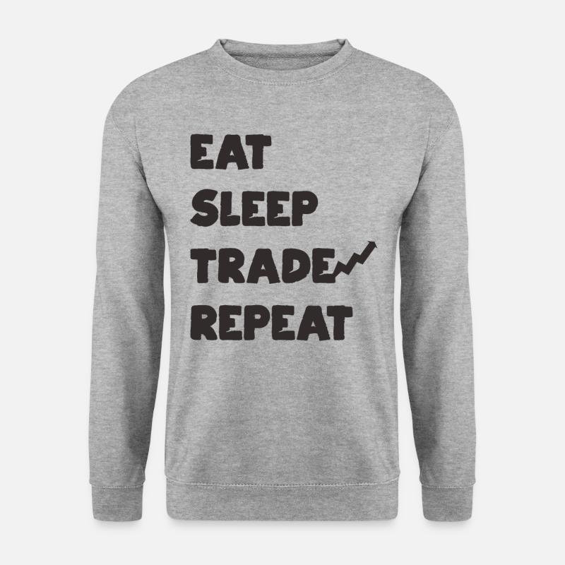 Traden - Unisex Pullover - Weißgrau meliert