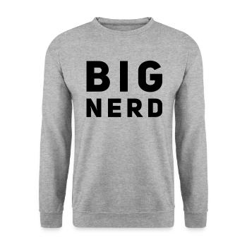 Great Nerd - Unisex Sweatshirt - salt & pepper - Front - Alina (178cm) & Michal (187cm)