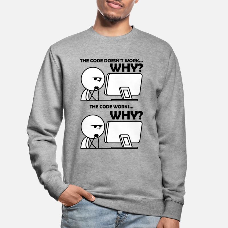 Programmation Code Drôle Sweat-shirt Unisexe