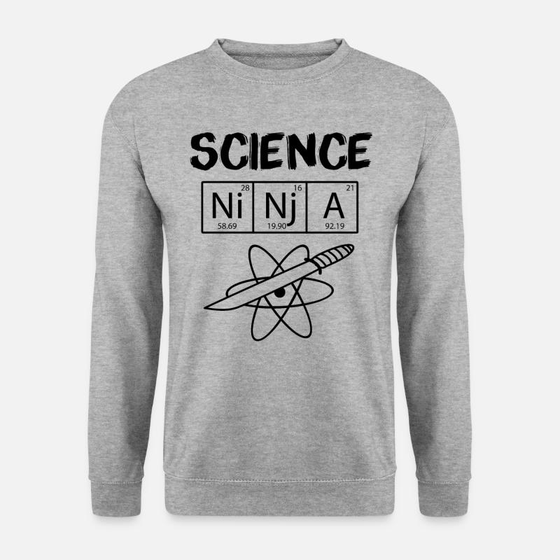 Science Ninja - Unisex Sweatshirt - salt & pepper