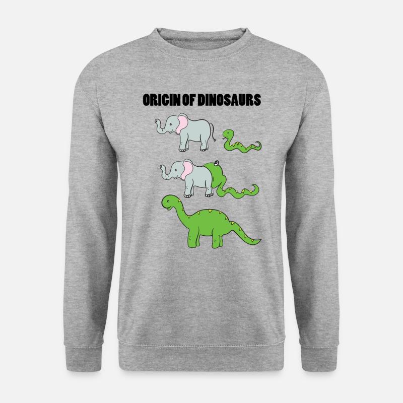 Elephant snake Dino - Unisex Sweatshirt - salt & pepper