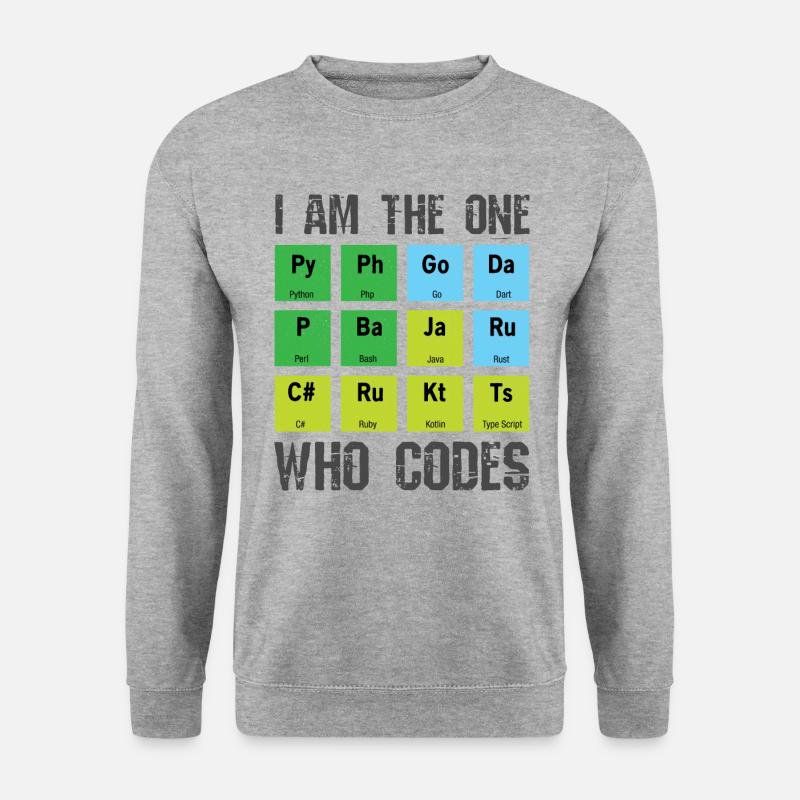 Programmierer - Unisex Pullover - Weißgrau meliert