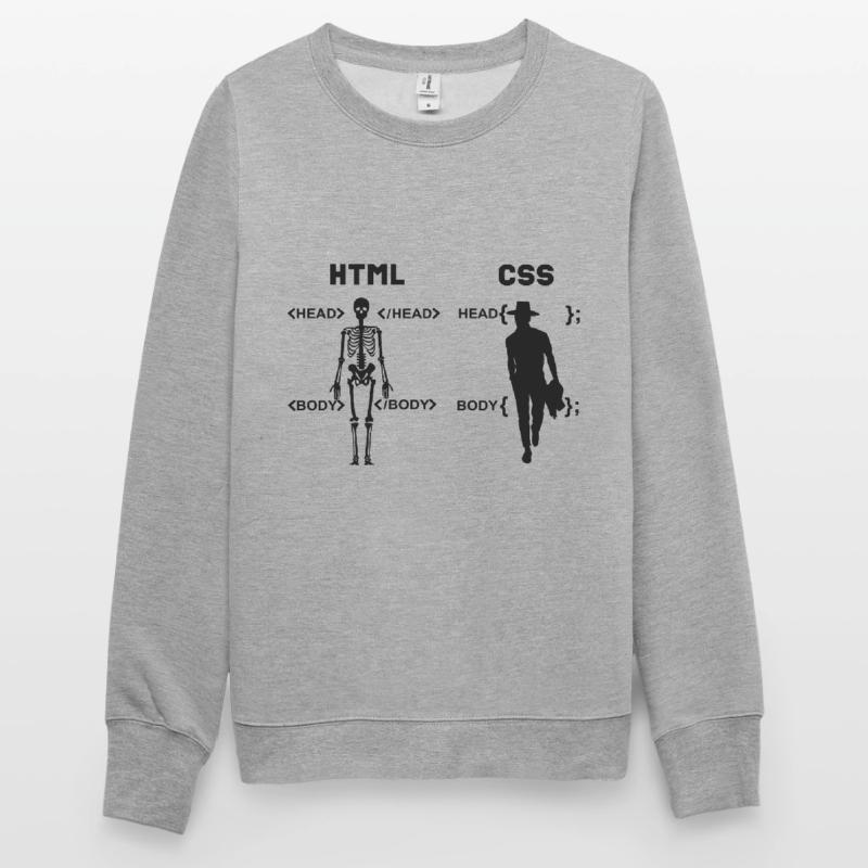 HTML vs CSS Programmiersprache Unisex Pullover