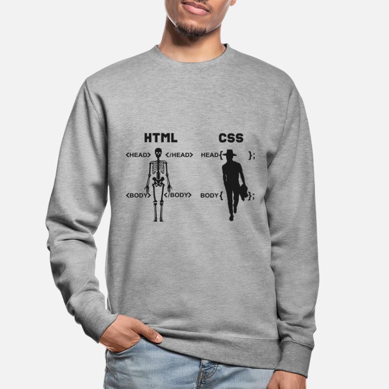 HTML vs CSS Programmiersprache Unisex Pullover