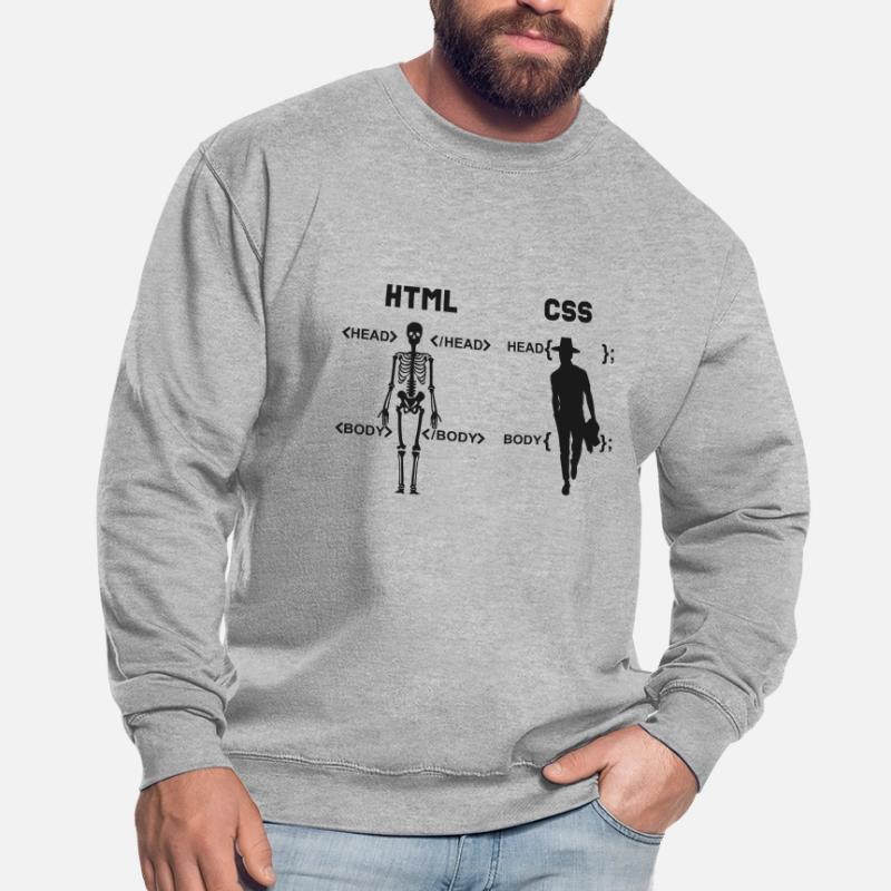 HTML vs CSS Programmiersprache Unisex Pullover