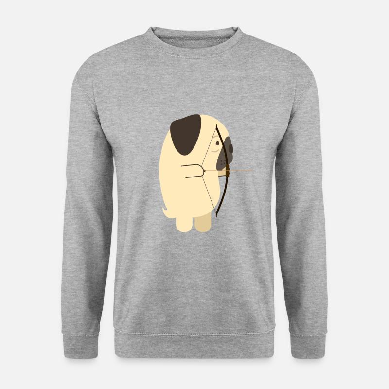 tir à l'arc - Sweat-shirt Unisexe - gris chiné