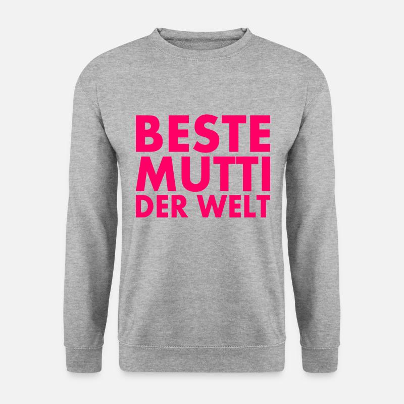 Beste mutti der welt - Unisex Pullover - Weißgrau meliert
