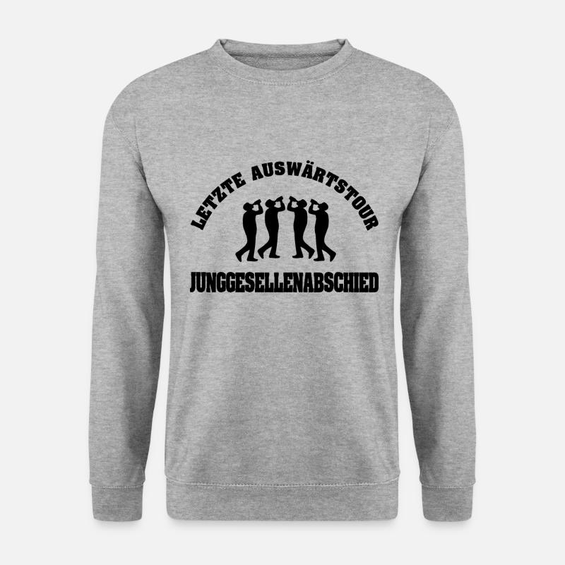 Junggesellenabschied - Unisex Pullover - Weißgrau meliert