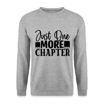 Just one more Chapter - Unisex Sweatshirt - salt & pepper - Front - Alina (178cm) & Michal (187cm)