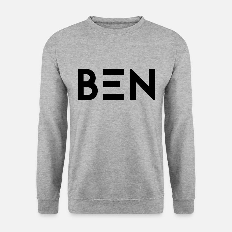 First name Ben - Unisex Sweatshirt - salt & pepper