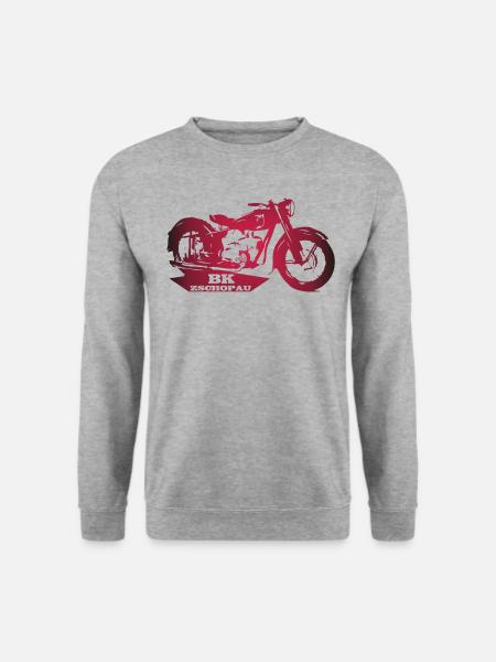 MZ BK Zschopau - Unisex Pullover - Weißgrau meliert