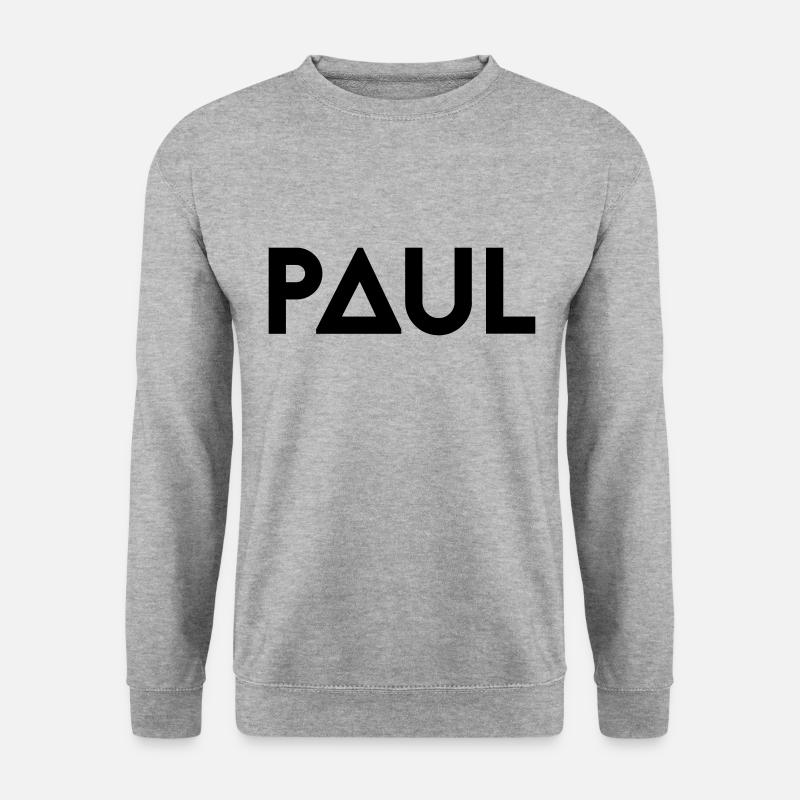 First name Paul - Unisex Sweatshirt - salt & pepper