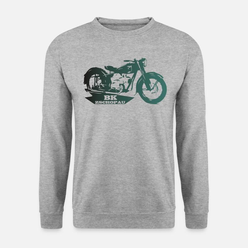 MZ BK Zschopau - Unisex Pullover - Weißgrau meliert