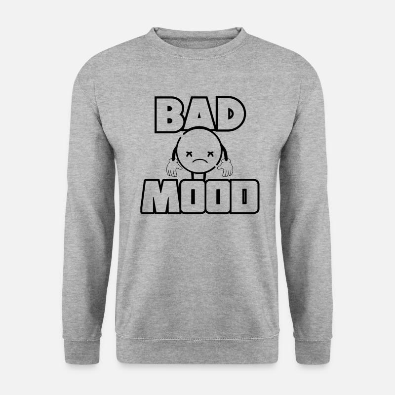 Bad Mood - Curiosity Smily - Unisex Sweatshirt - salt & pepper