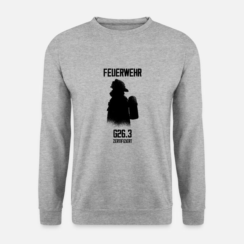 Feuerwehr - Atemschutzgeräteträger G26 - Unisex Pullover - Weißgrau meliert