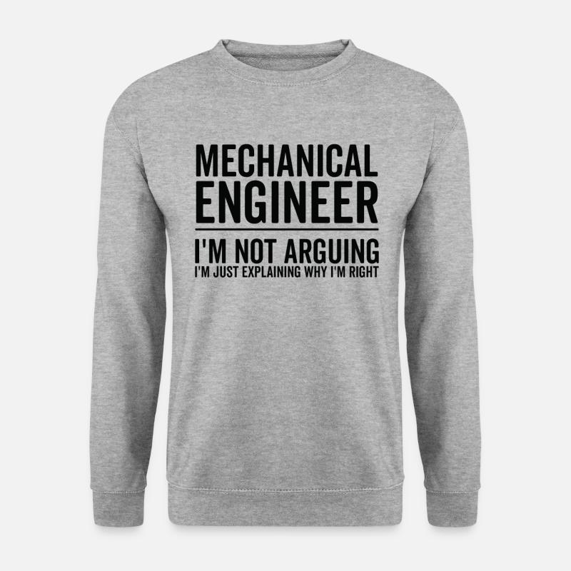 Just Explaining - Mechanical Engineer - Unisex Sweatshirt - salt & pepper