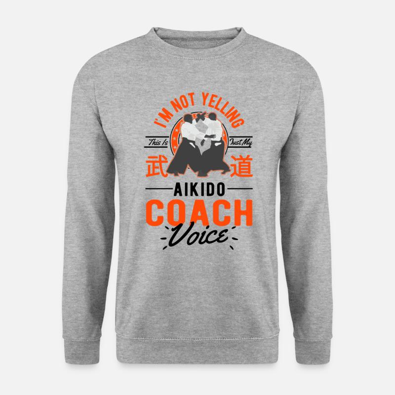 I Don't Scream - Aikido Trainer - Unisex Sweatshirt - salt & pepper