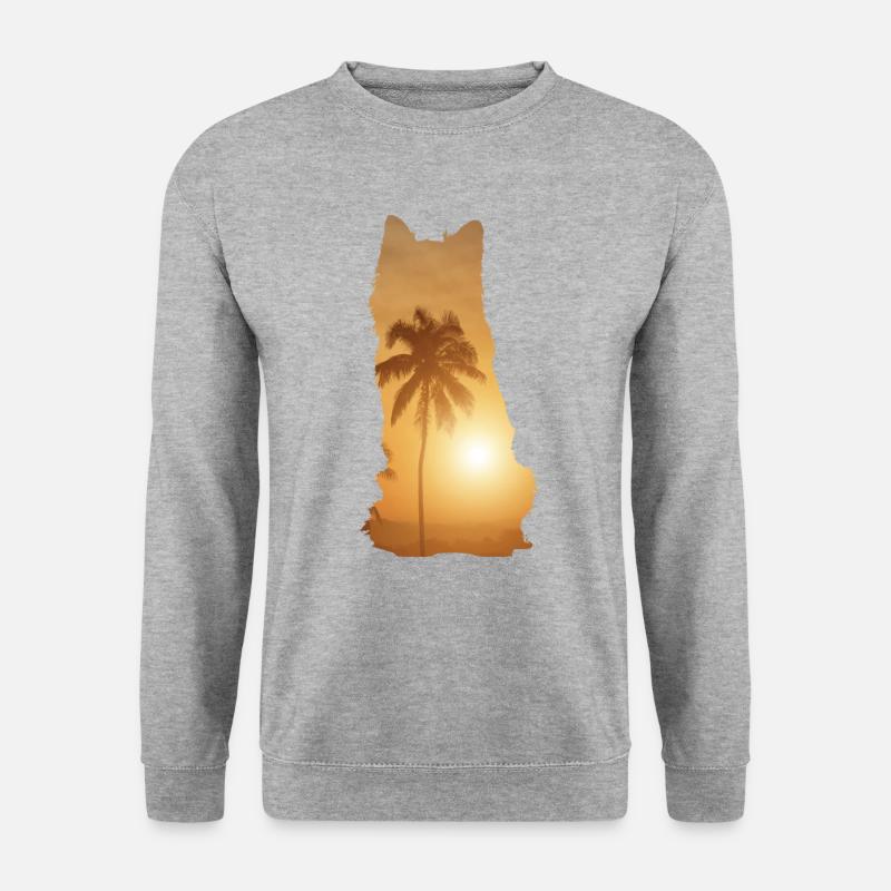 Summer Beach - Australian Shepherd - Unisex Sweatshirt - salt & pepper