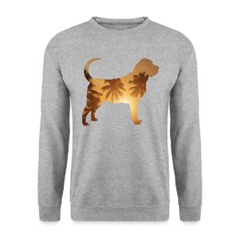 Plage d’été - Bloodhound - Sweat-shirt Unisexe - gris chiné - Devant - Alina (178cm) & Michal (187cm)