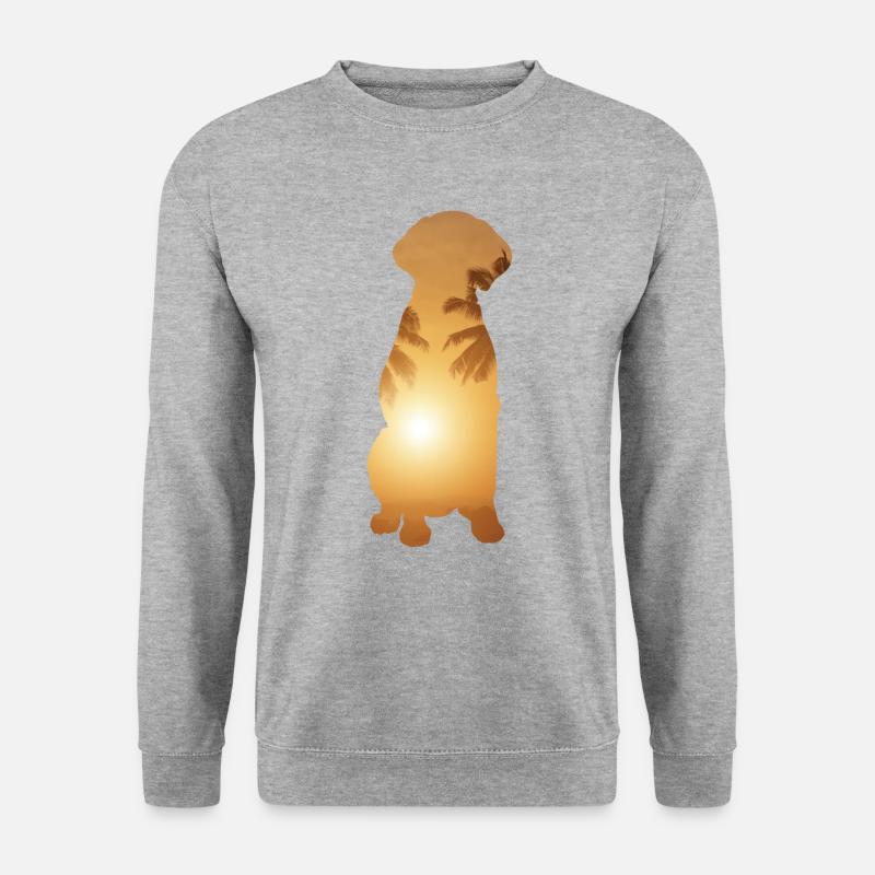 Summer Beach - German pointer - Unisex Sweatshirt - salt & pepper