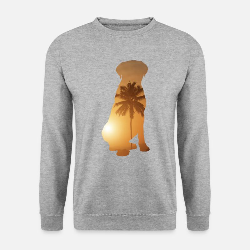 Sommerstrand - Mastiff - Unisex Pullover - Weißgrau meliert