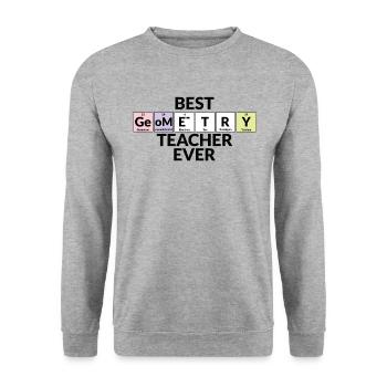 Meilleur professeur de géométrie de tous les temps - Sweat-shirt Unisexe - gris chiné - Devant - Alina (178cm) & Michal (187cm)
