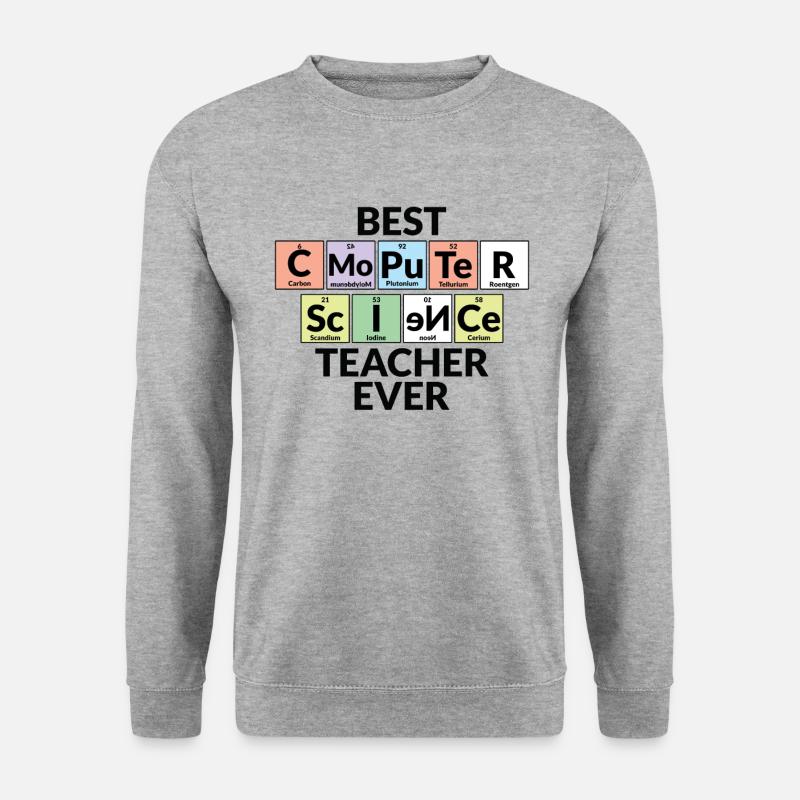 Bester Informatiklehrer Aller Zeiten - Unisex Pullover - Weißgrau meliert