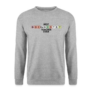 Meilleur professeur de biochimie de tous les temps - Sweat-shirt Unisexe - gris chiné - Devant - Alina (178cm) & Michal (187cm)