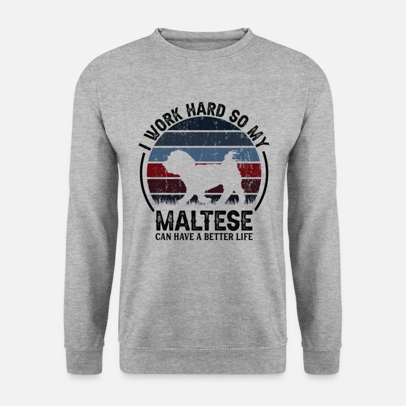 Hard Work - Retro -Malteser - Unisex Sweatshirt - salt & pepper