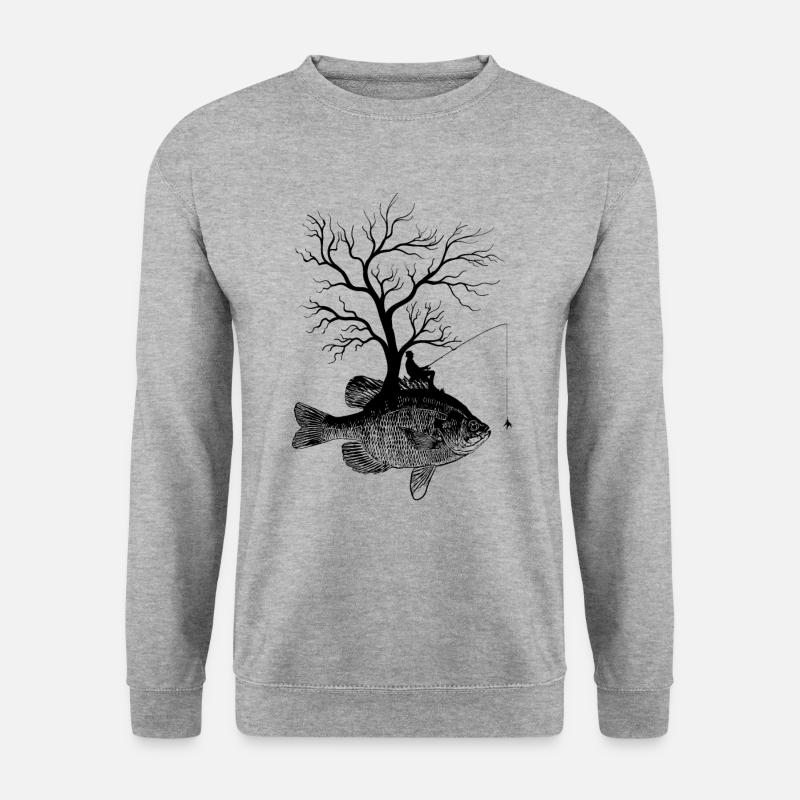 Graphic Tree - Fish Bluegill - Unisex Sweatshirt - salt & pepper