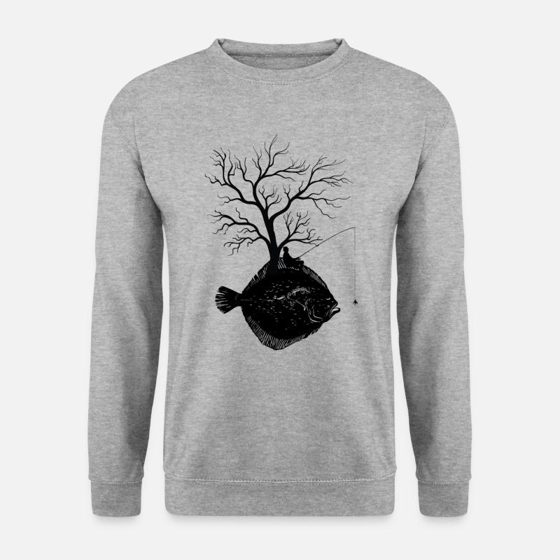 Graphic Tree - Fish Flounder - Unisex Sweatshirt - salt & pepper