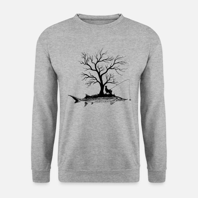 Graphic Tree - Fish Sturgeon - Unisex Sweatshirt - salt & pepper