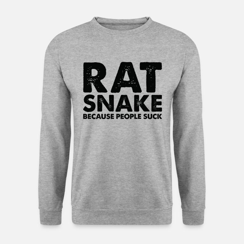 Leute Saugen Rattenschlangen - Unisex Pullover - Weißgrau meliert