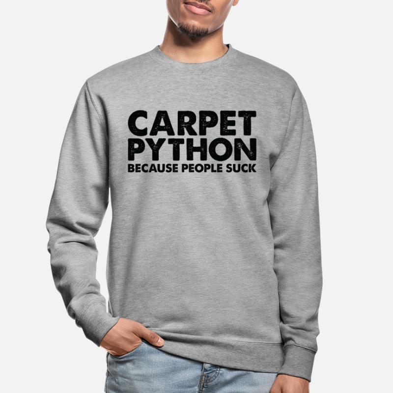 People suck carpet python snake Unisex Sweatshirt