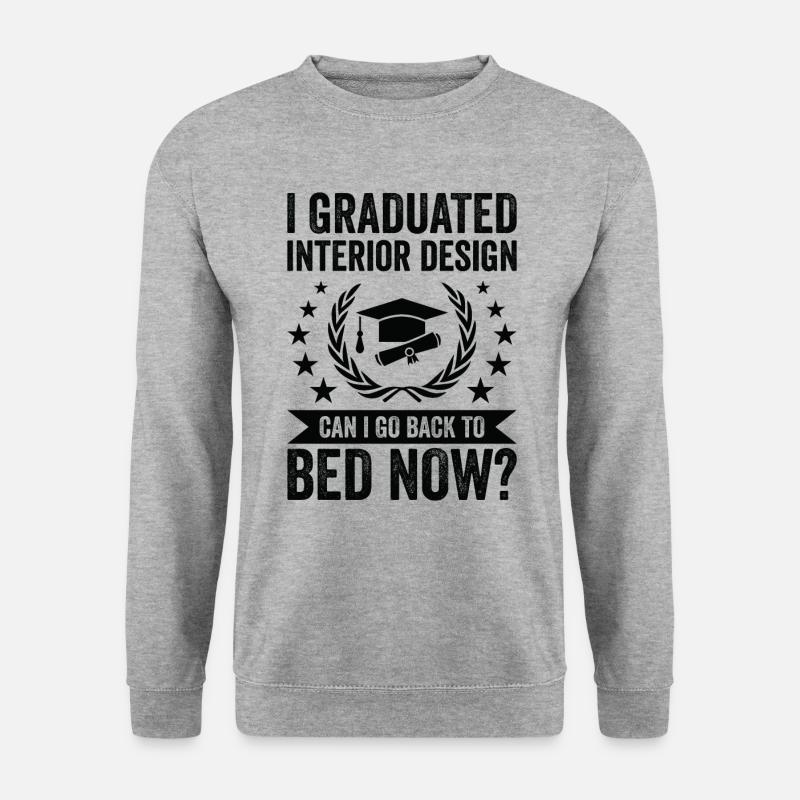 I studied interior design - Unisex Sweatshirt - salt & pepper