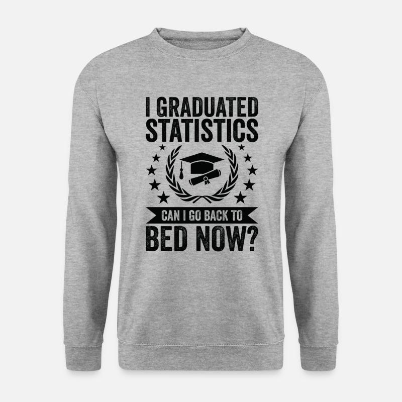 I have completed statistics - Unisex Sweatshirt - salt & pepper