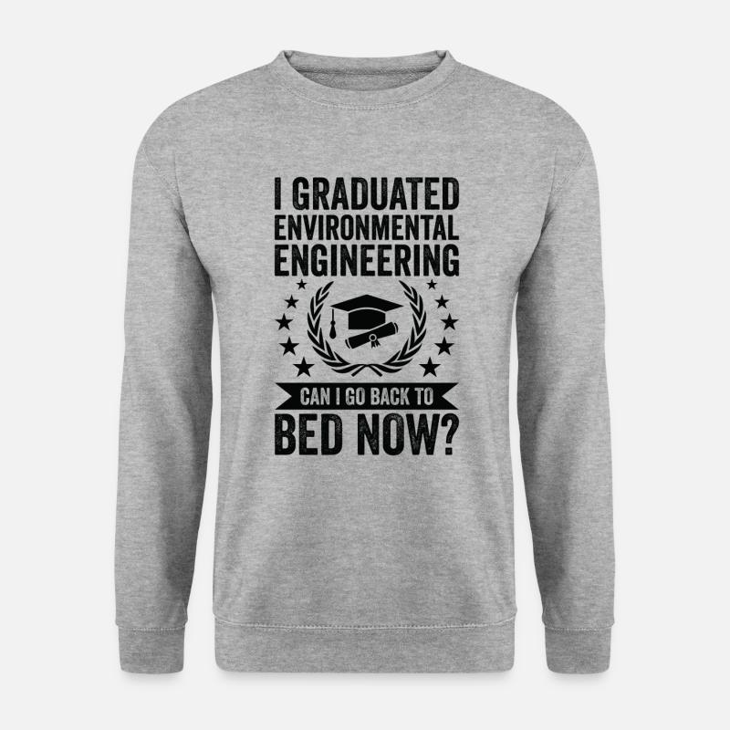 Ich Habe Umwelttechnik Abgeschlossen - Unisex Pullover - Weißgrau meliert