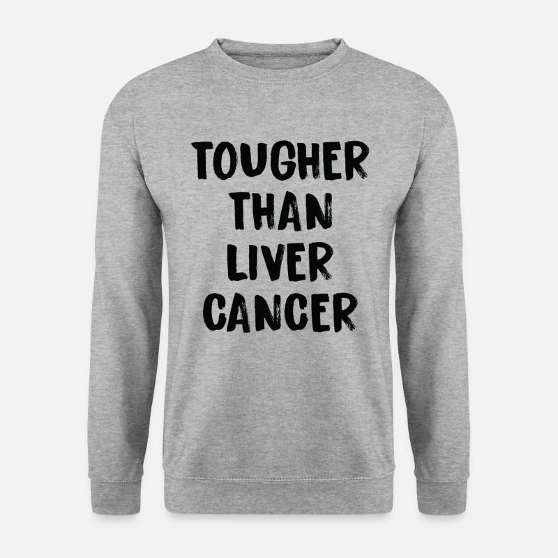 Härter Als Leberkrebs - Unisex Pullover - Weißgrau meliert