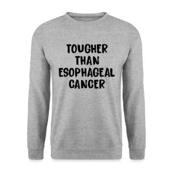 Harder Than Esophageal Cancer - Unisex Sweatshirt - salt & pepper - Front - Alina (178cm) & Michal (187cm)