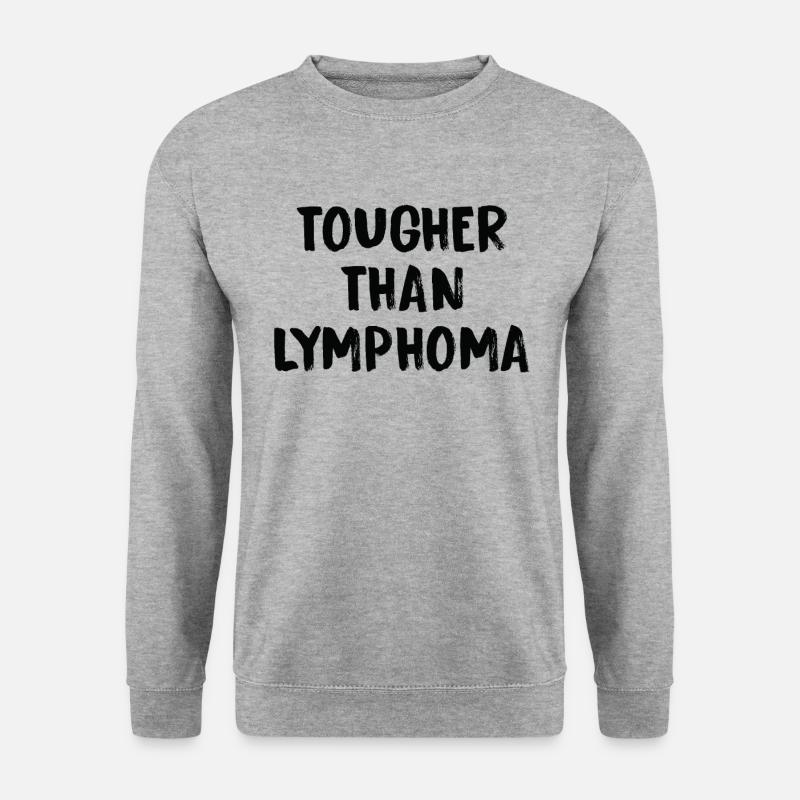 Härter Als Lymphomkrebs - Unisex Pullover - Weißgrau meliert