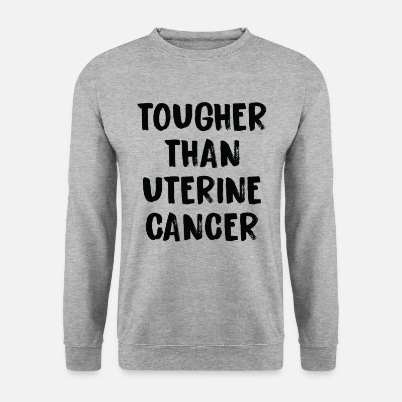 Härter Als Gebärmutterkrebs - Unisex Pullover - Weißgrau meliert