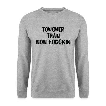 Harder Than Non-Hodgkin Cancer - Unisex Sweatshirt - salt & pepper - Front - Alina (178cm) & Michal (187cm)