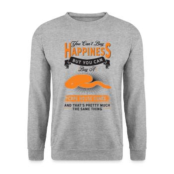 You can buy Cape House Snake - Unisex Sweatshirt - salt & pepper - Front - Alina (178cm) & Michal (187cm)