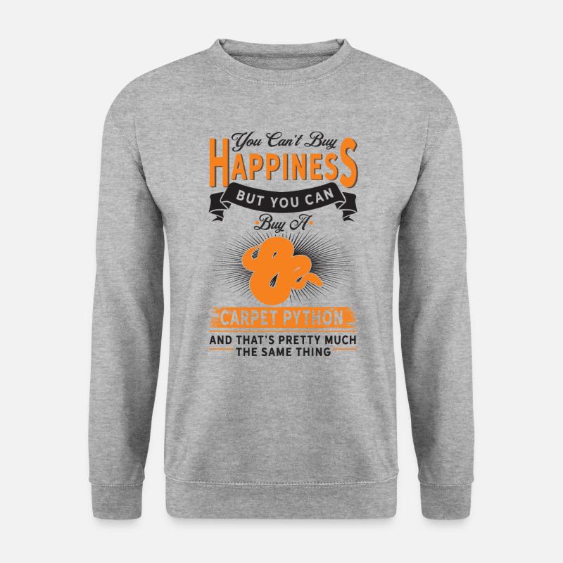 You can buy carpet python - Unisex Sweatshirt - salt & pepper