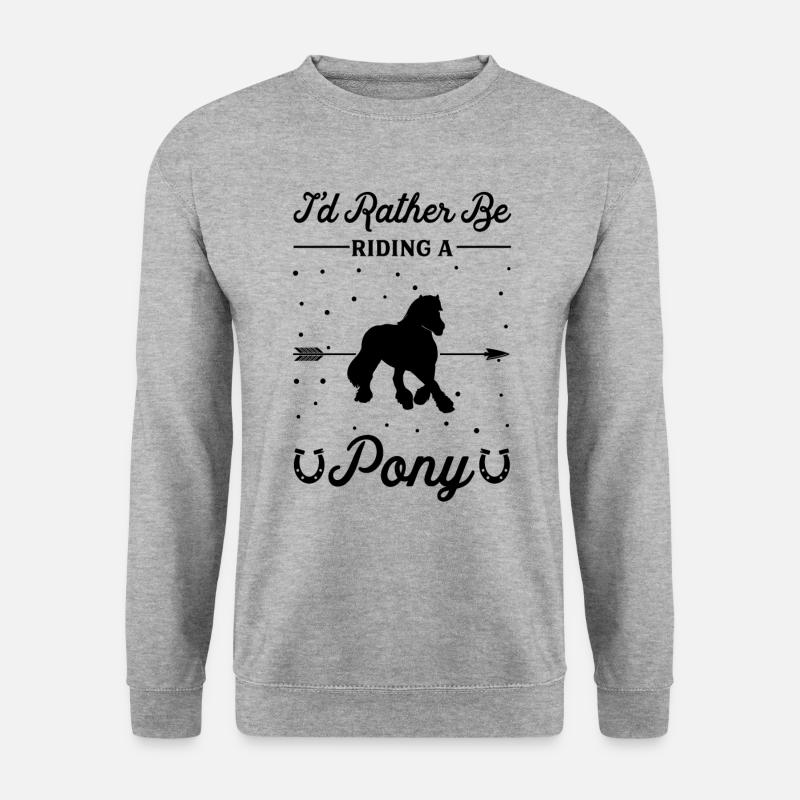 Riding a pony - Unisex Sweatshirt - salt & pepper