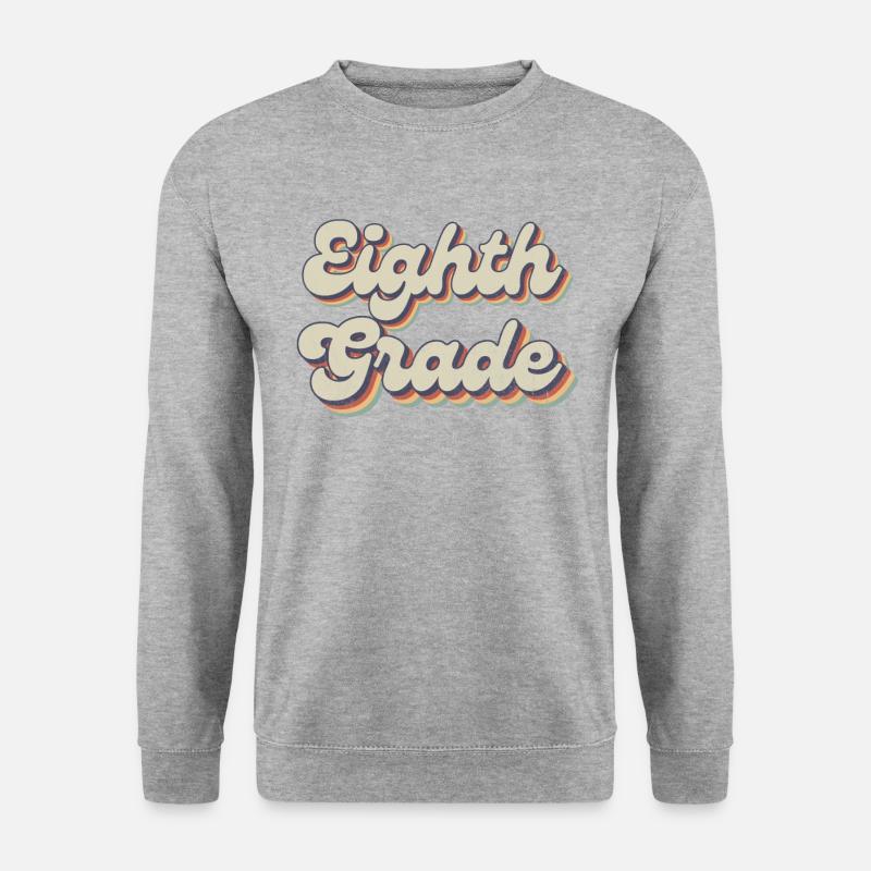 Boho Rainbow - Eighth Grade Teacher - Unisex Sweatshirt - salt & pepper